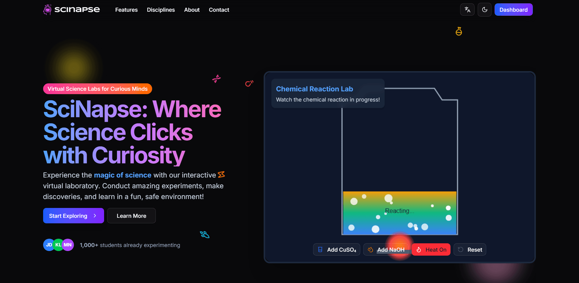 SciNapse: Virtual Science Laboratory